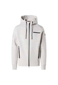Felpa da Uomo con cappuccio e zip integrale in scuba North Sails Vapor Grey