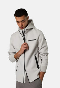 Felpa da Uomo con cappuccio e zip integrale in scuba North Sails Vapor Grey