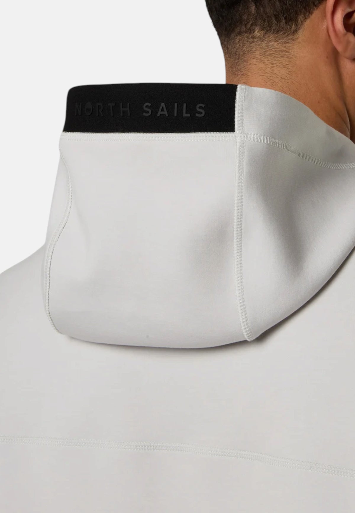 Felpa da Uomo con cappuccio e zip integrale in scuba North Sails Vapor Grey