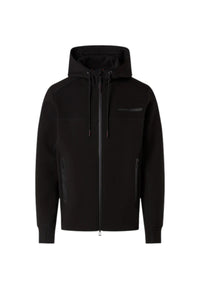 Felpa con cappuccio e zip integrale in scuba Uomo North Sails Black