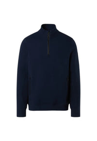 Felpa mezza zip in piqué scuba Da uomo North Sails Navy Blue