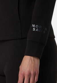 Felpa Donna interlock invernale con zip integrale North Sails Meteorite