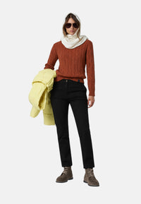 Maglione girocollo a trecce da Donna North Sails Rust