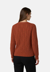 Maglione girocollo a trecce da Donna North Sails Rust