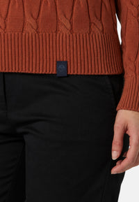 Maglione girocollo a trecce da Donna North Sails Rust