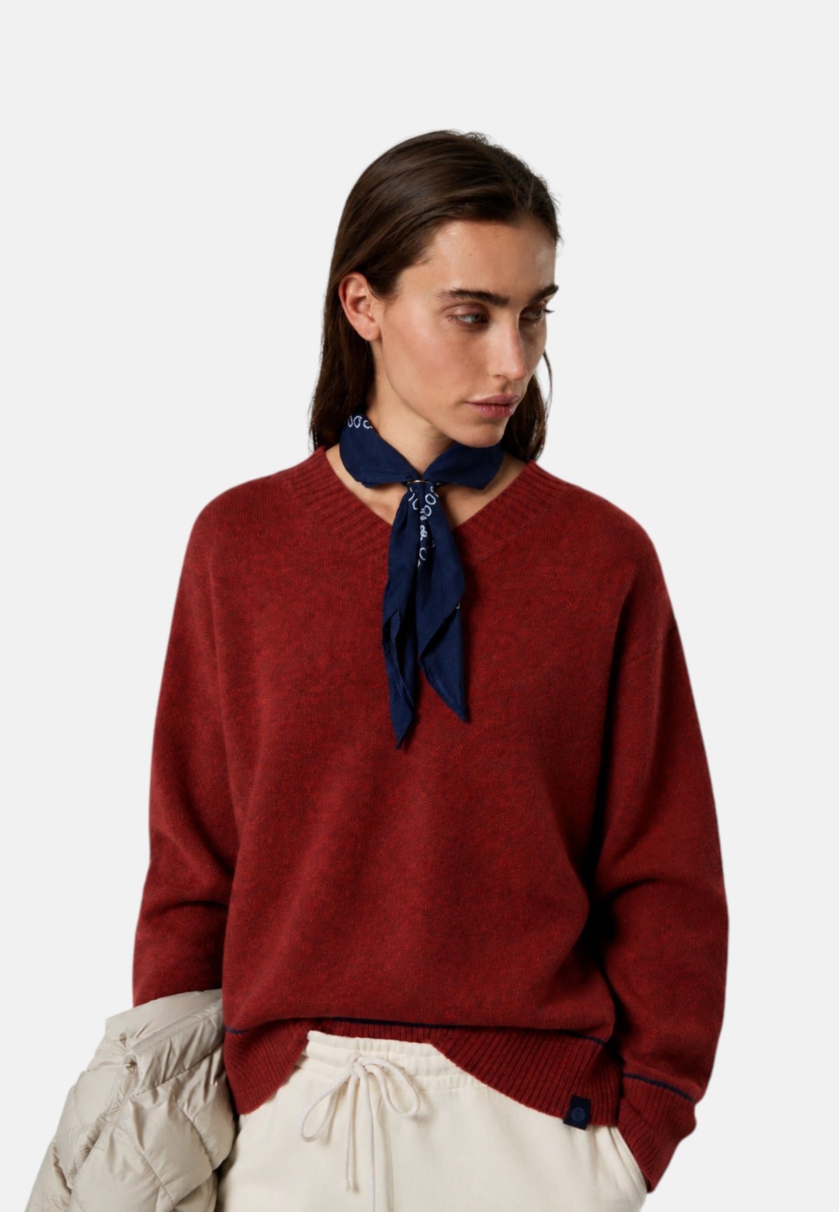 Maglione da Donna con scollo a V mouliné North Sails Tandor Spice