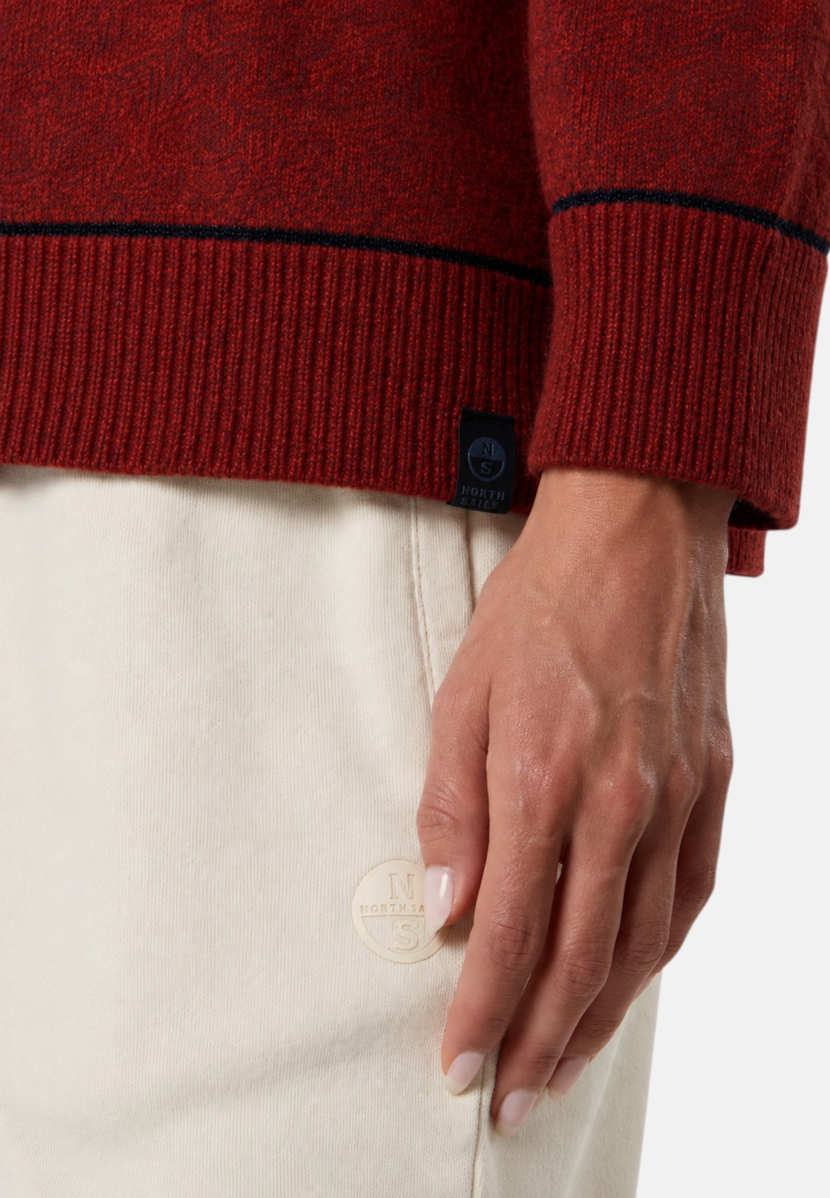 Maglione da Donna con scollo a V mouliné North Sails Tandor Spice
