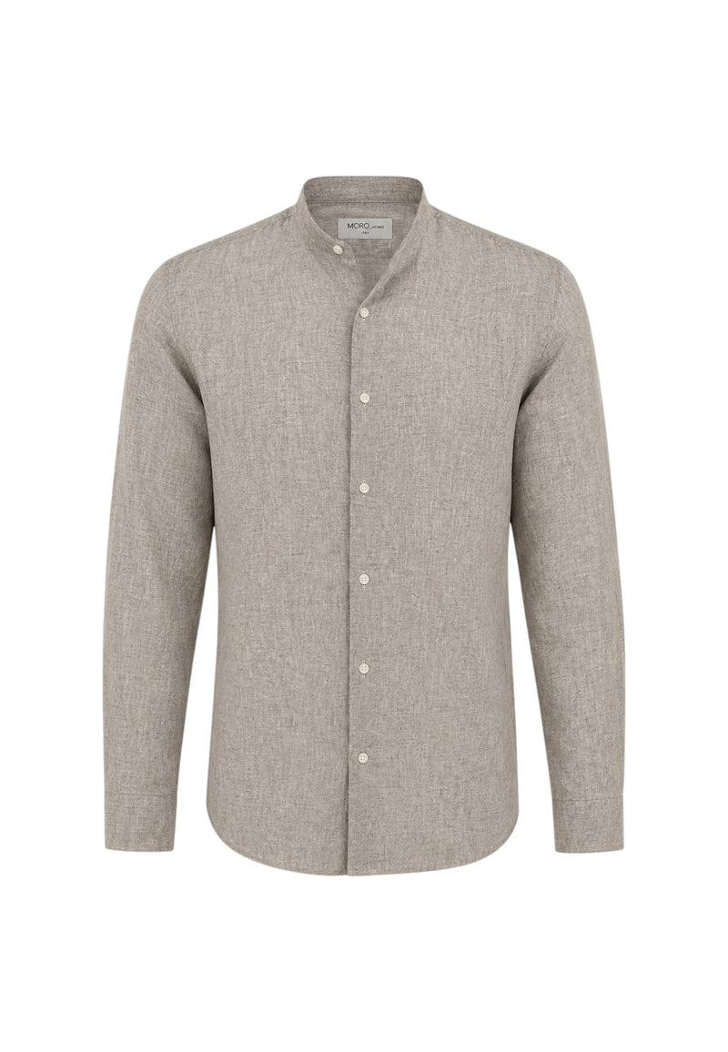 Camicia MORO In Lino da Uomo Testa Di Moro