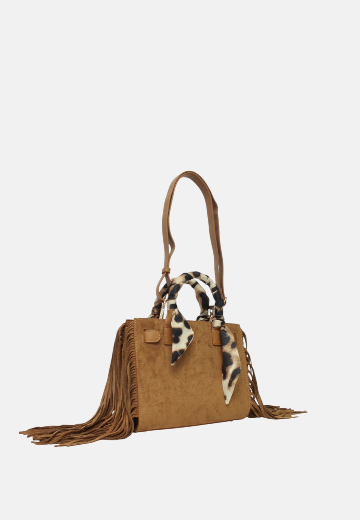 Borsa a Mano Da donna Rue Madam Suede Cognac