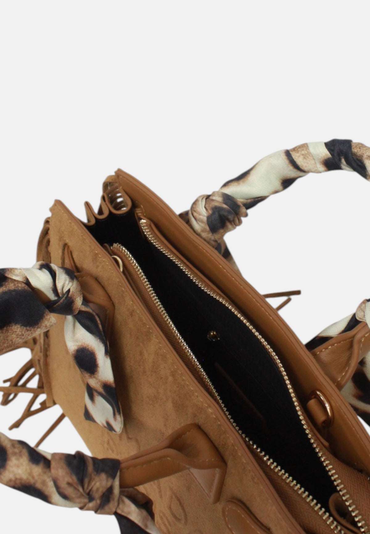 Borsa a Mano Da donna Rue Madam Suede Cognac