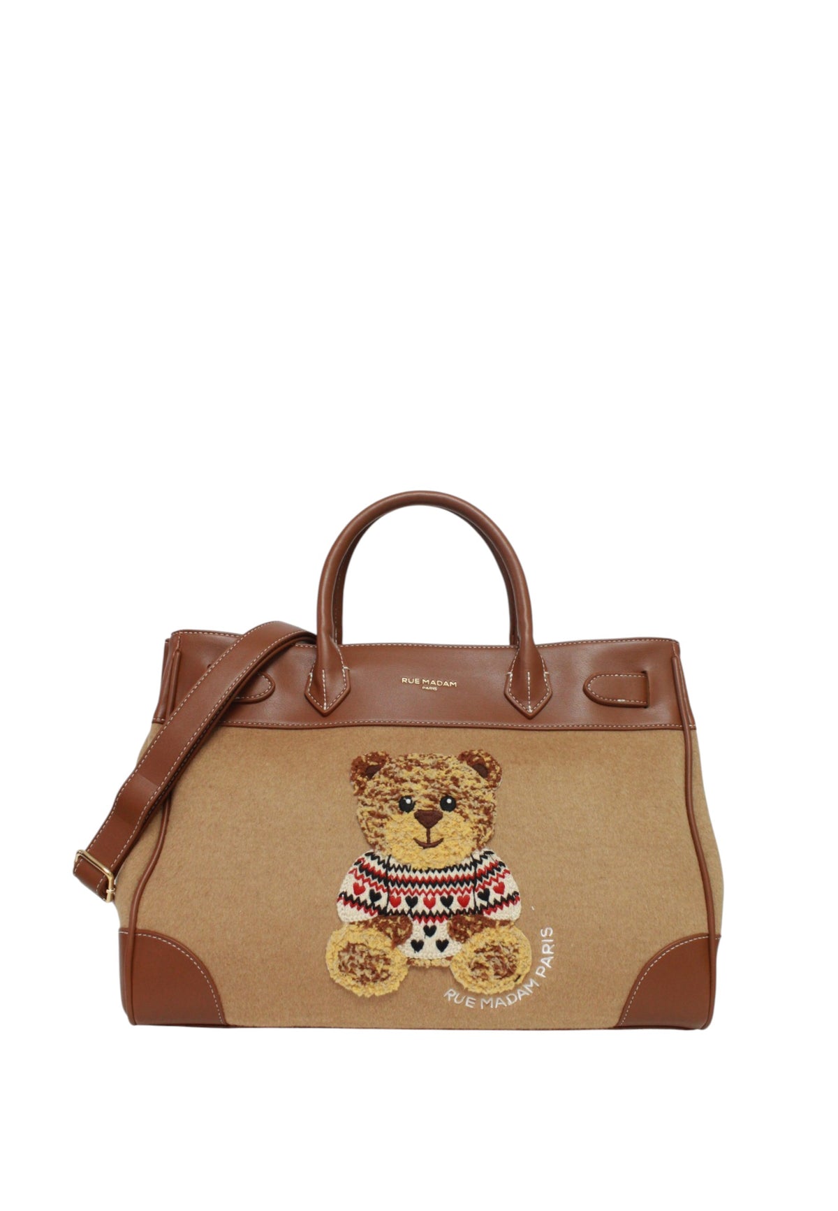 Borsa Tote da Donna Rue Madam MRVIN LOVE Camel