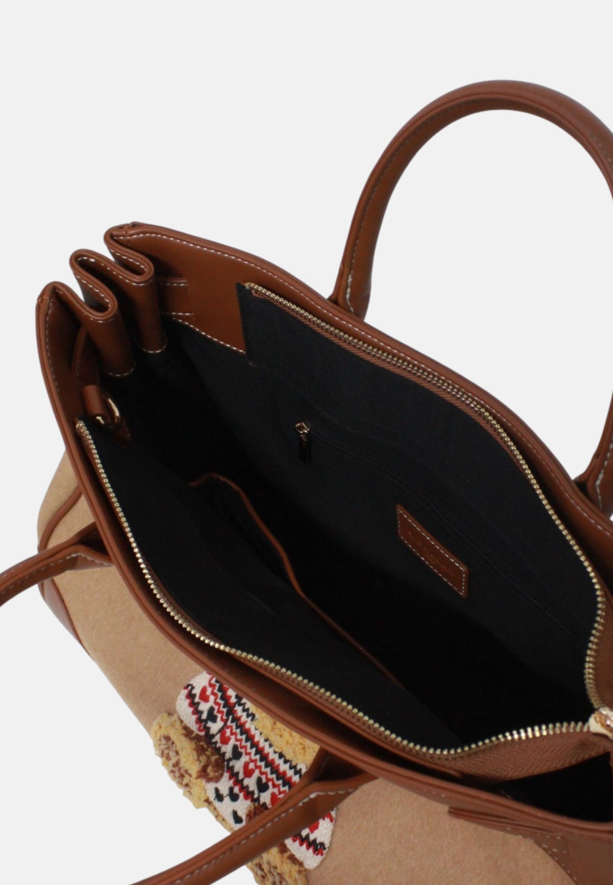 Borsa Tote da Donna Rue Madam MRVIN LOVE Camel