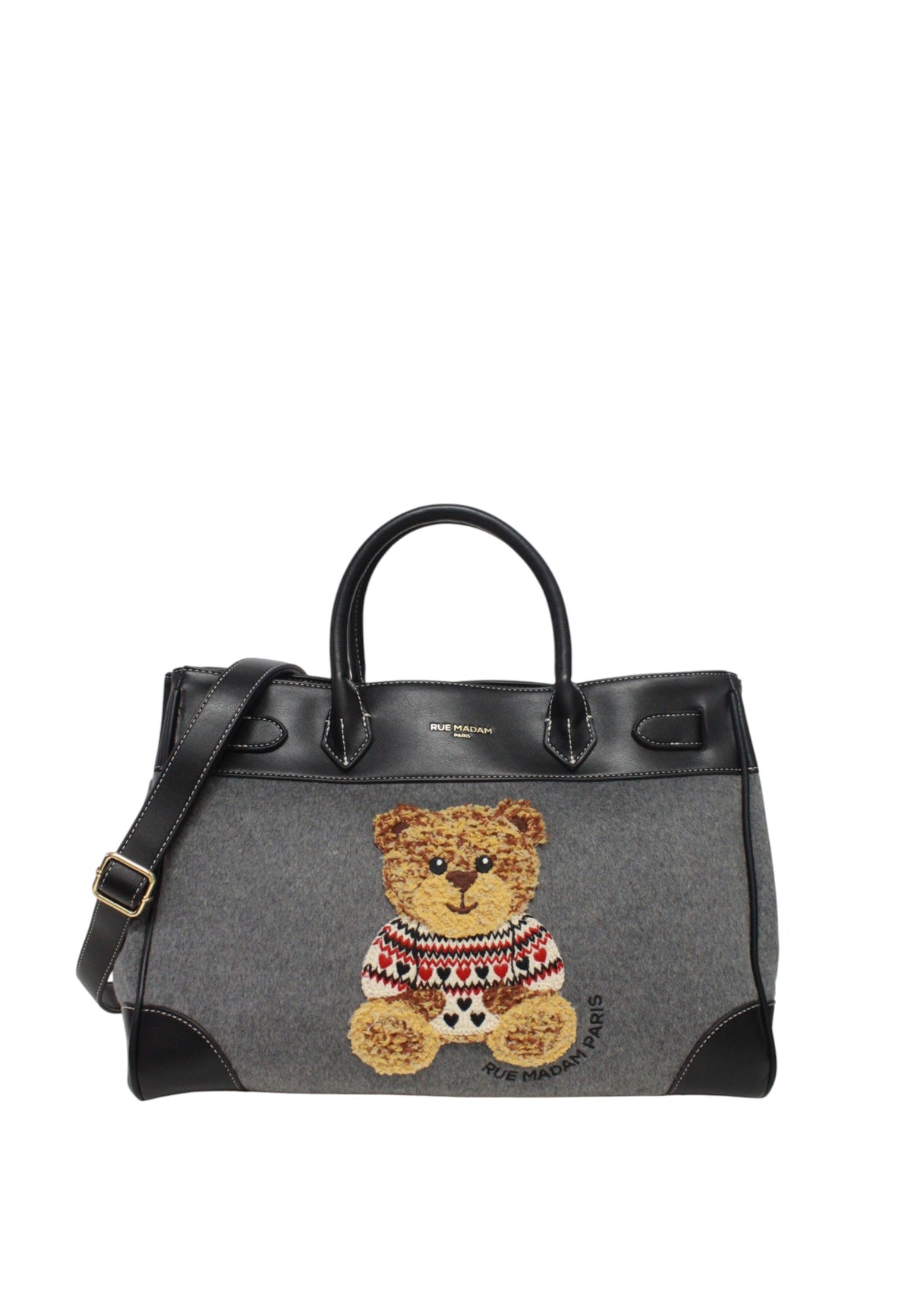 Borsa Tote da Donna Rue Madam MRVIN LOVE Grey