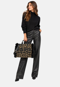 Tote Bags Donna MEGEVE TOTE Leopard