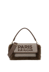 Borsa a Spalla Rue Madam da Donna Pied De Poule
