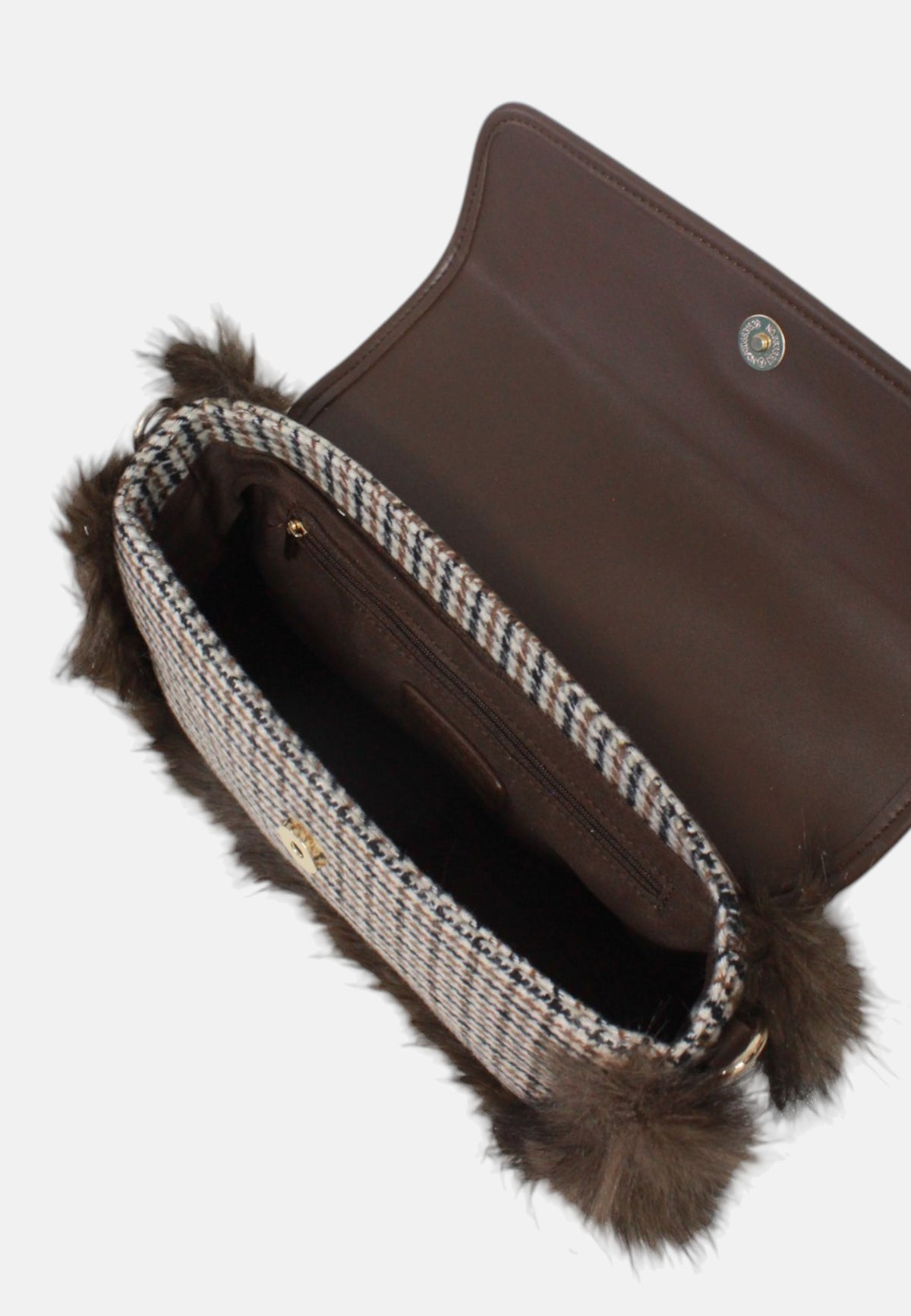 Borsa a Spalla Rue Madam da Donna Pied De Poule