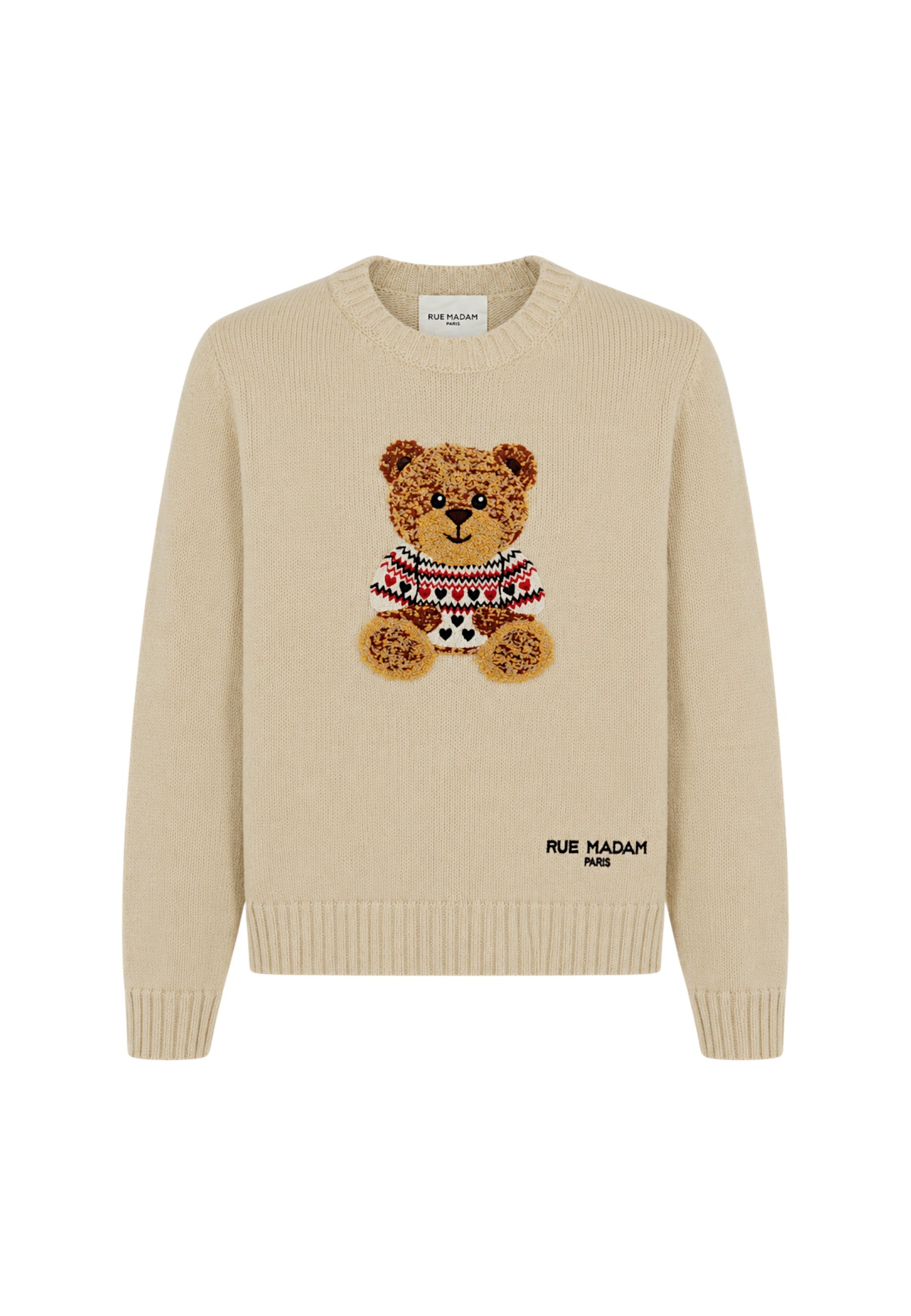 Maglione in Lana Rue Madam Beige