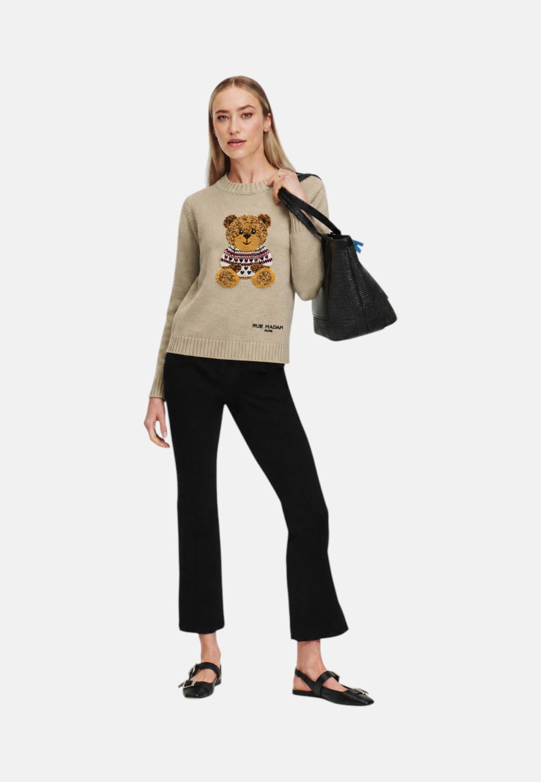 Maglione in Lana Rue Madam Beige