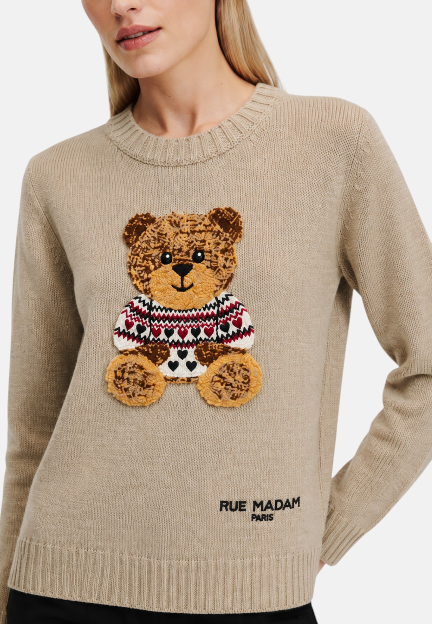 Maglione in Lana Rue Madam Beige