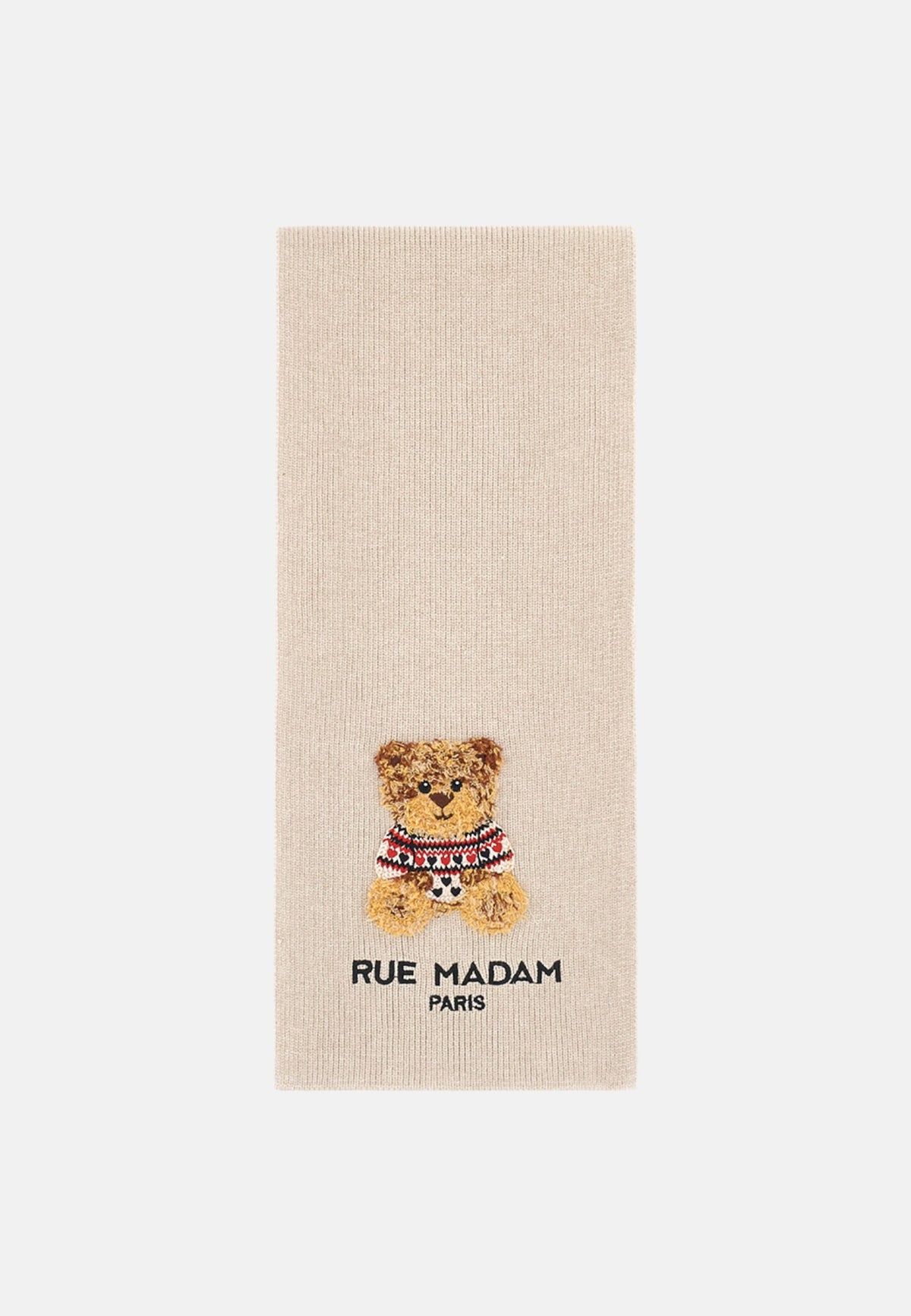 Sciarpa Donna con Orsetto Rue Madam Beige
