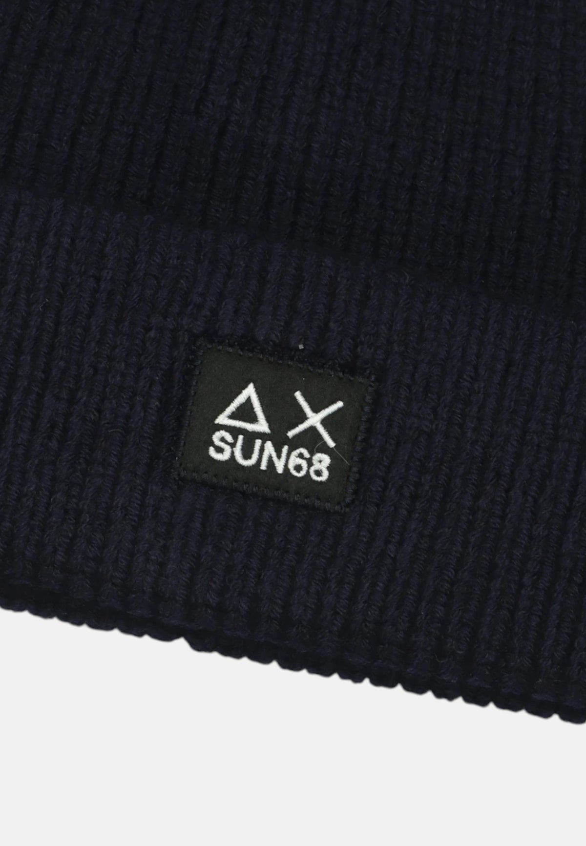 Berretto da Uomo in misto lana a trecce Sun68 Navy Blue