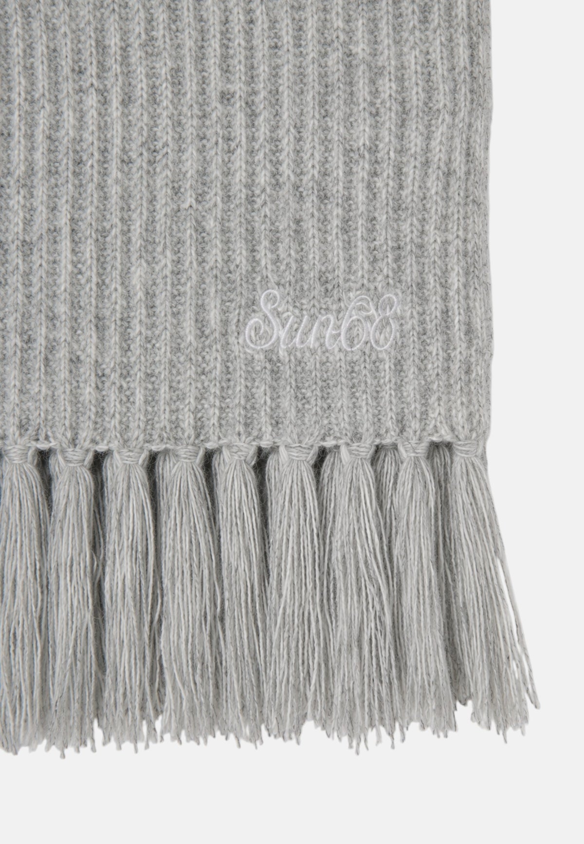 Sciarpa Fluffy in misto lana grigio chiaro Donna Sun68 Grigio Chiaro