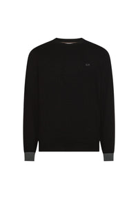 Maglione in cotone e lana da Uomo Sun68 Nero