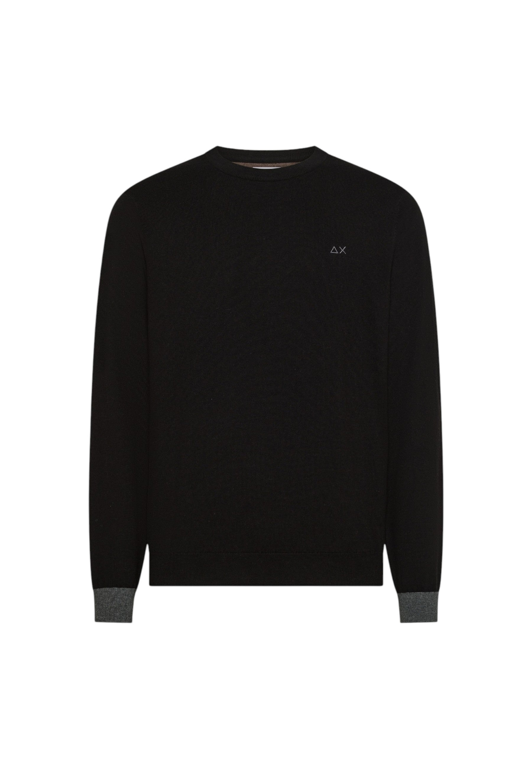 Maglione in cotone e lana da Uomo Sun68 Nero