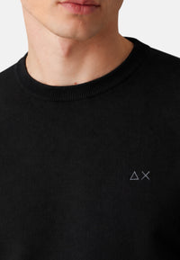 Maglione in cotone e lana da Uomo Sun68 Nero