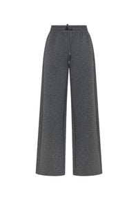 Pantaloni in felpa di cotone Donna Sun68 Grigio Scuro