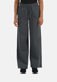Pantaloni in felpa di cotone Donna Sun68 Grigio Scuro
