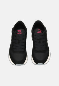 Sneaker Donna in suede e nylon Sun68 Nero