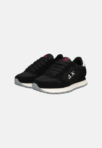 Sneaker Donna in suede e nylon Sun68 Nero
