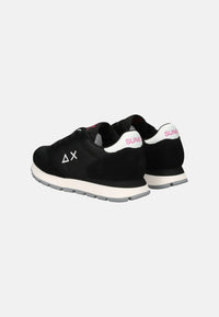 Sneaker Donna in suede e nylon Sun68 Nero
