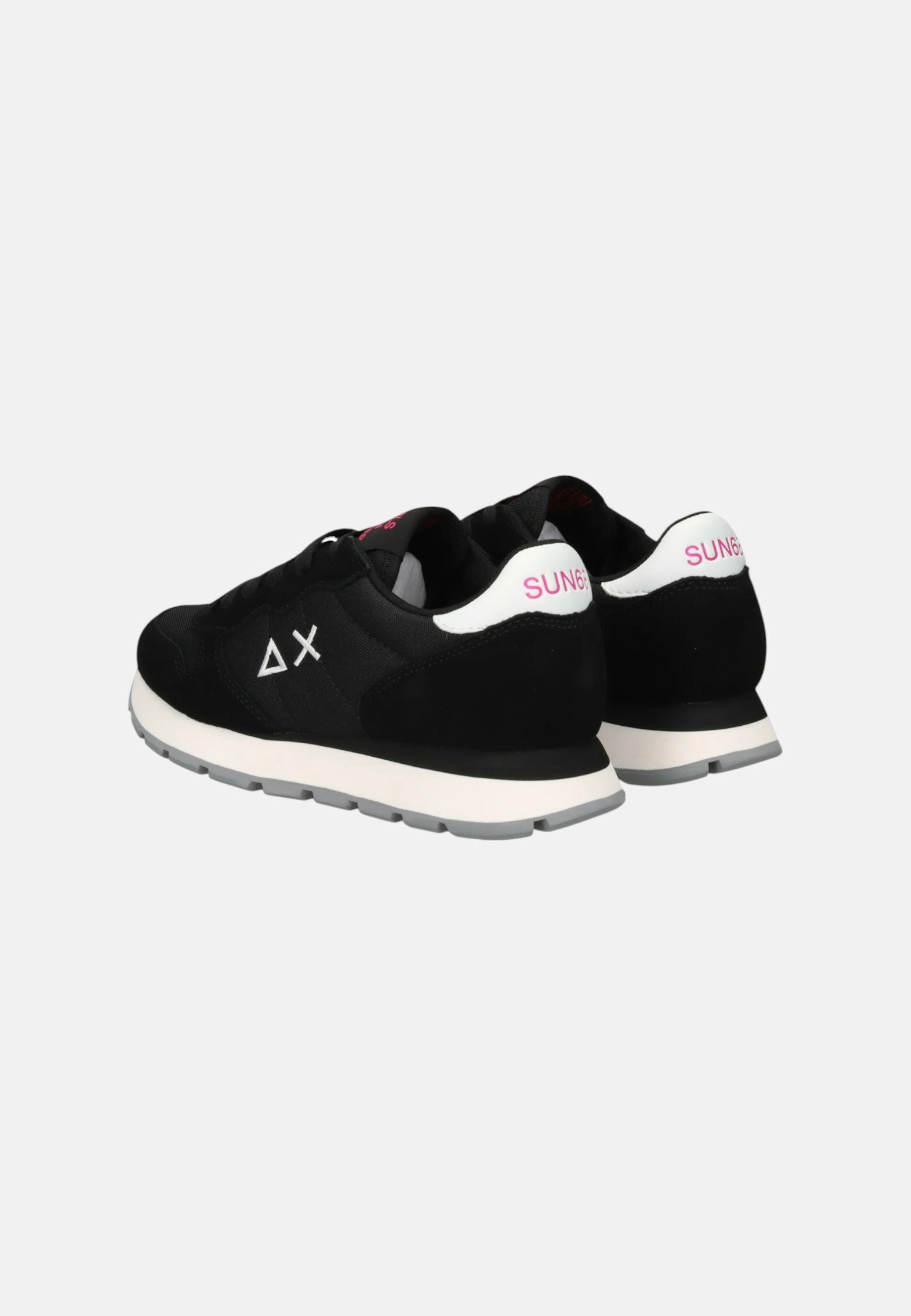 Sneaker Donna in suede e nylon Sun68 Nero