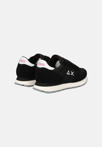 Sneaker Donna in suede e nylon Sun68 Nero