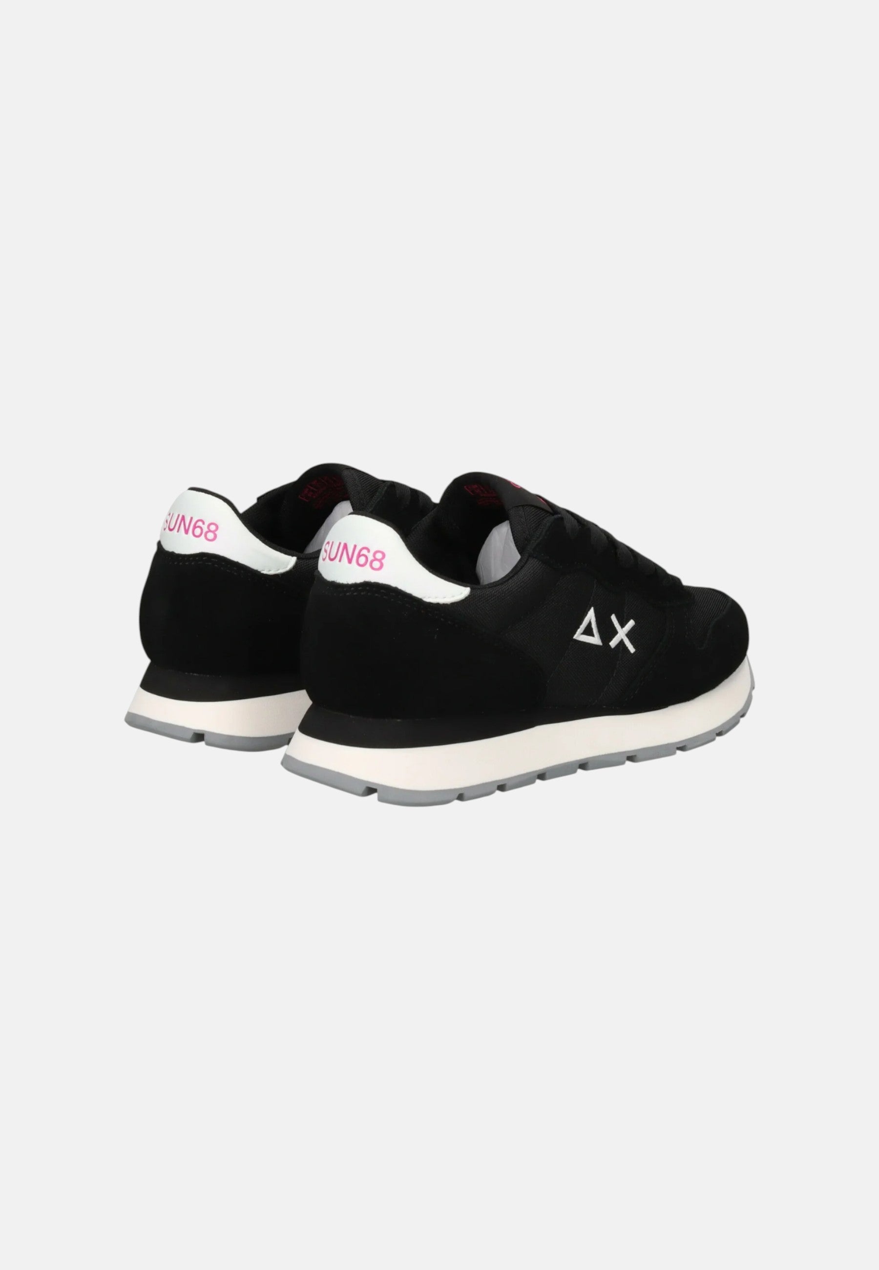 Sneaker Donna in suede e nylon Sun68 Nero