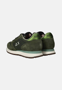 Sneaker Donna in suede e nylon Sun68 Militare Scuro