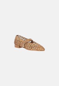 Ballerine Traforate In Pelle Gold&Gold Bronzo