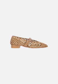 Ballerine Traforate In Pelle Gold&Gold Bronzo
