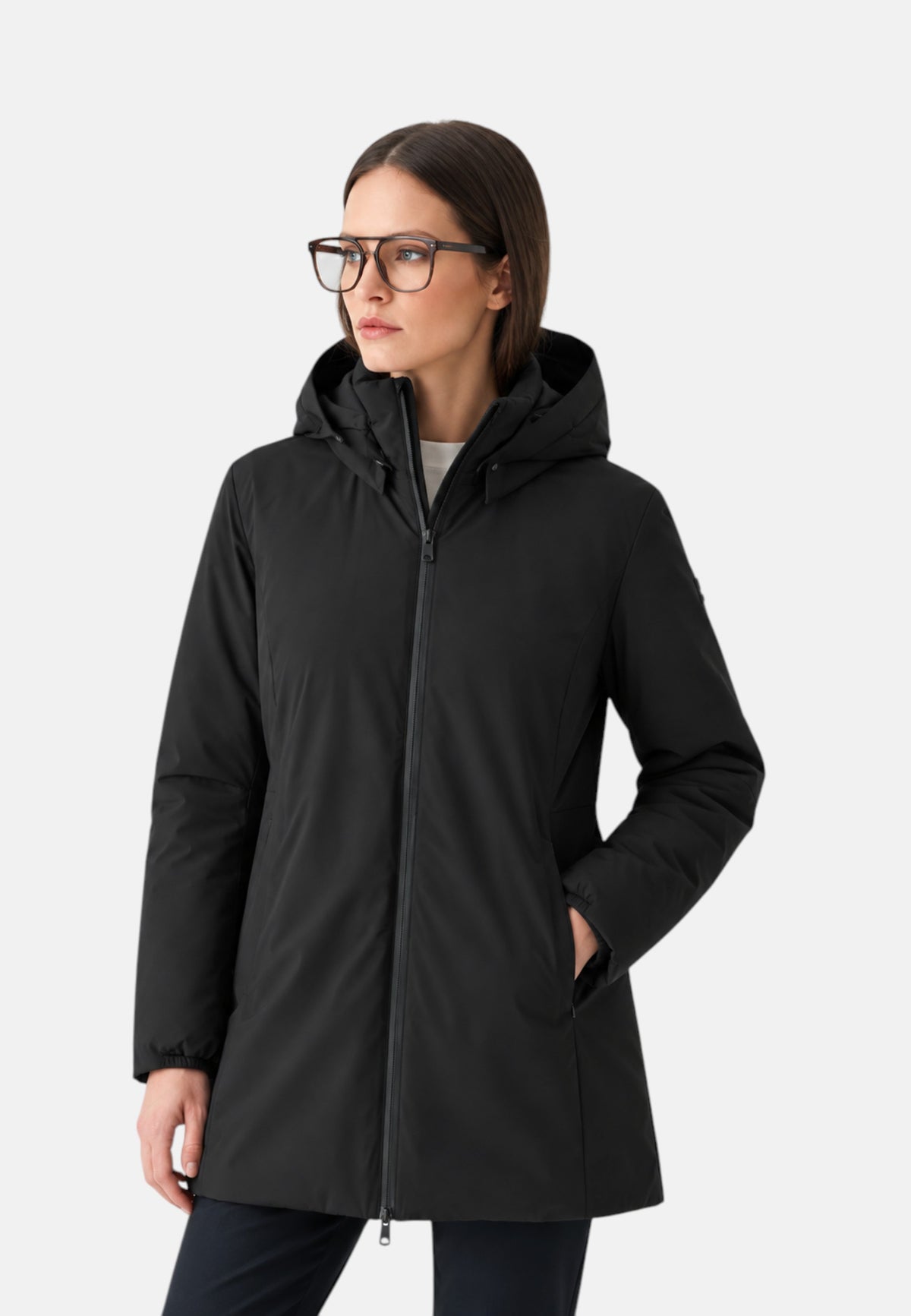 Giubbotto donna SUNS Nina Velour Black