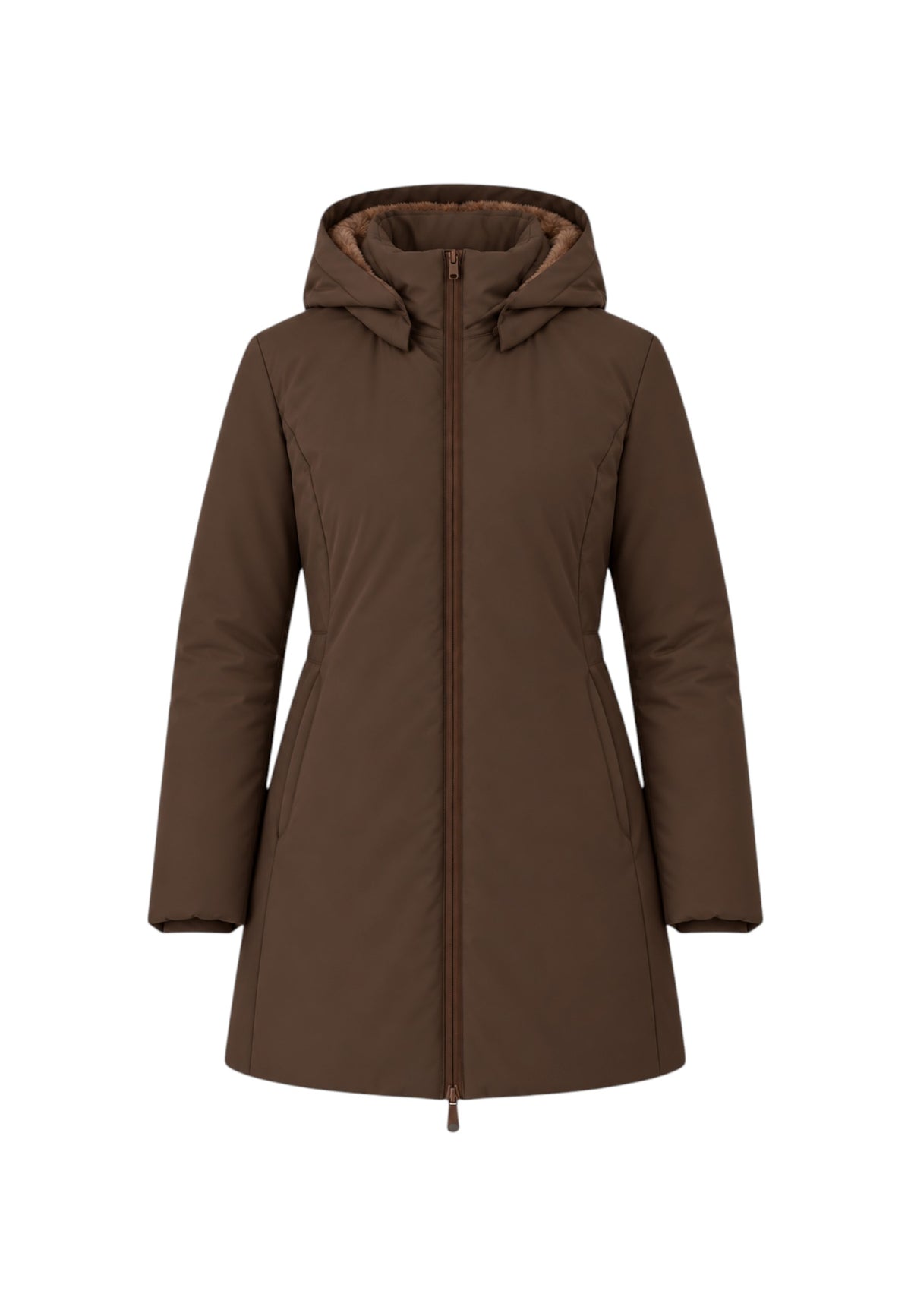 Giubbotto donna SUNS Nina Velour Brown