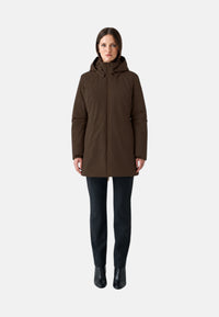 Giubbotto donna SUNS Nina Velour Brown