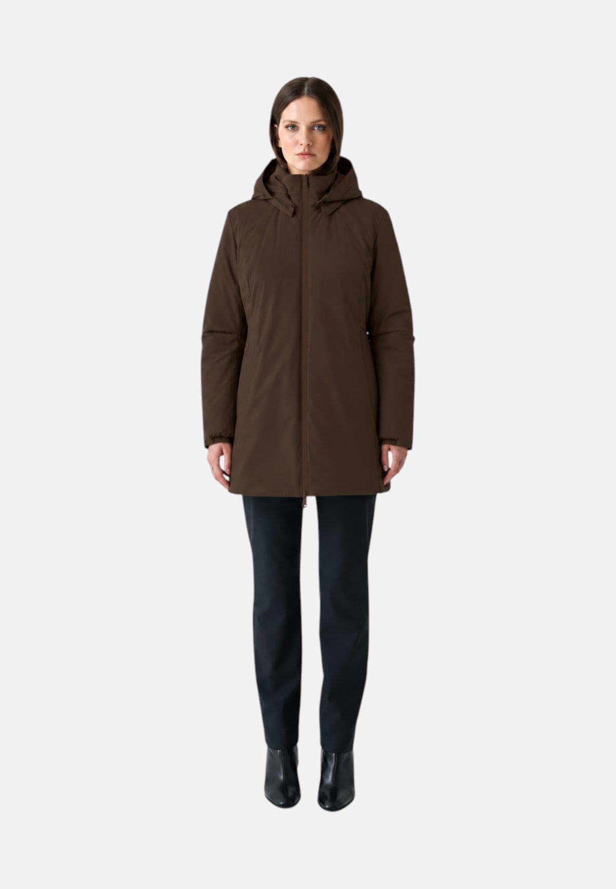 Giubbotto donna SUNS Nina Velour Brown