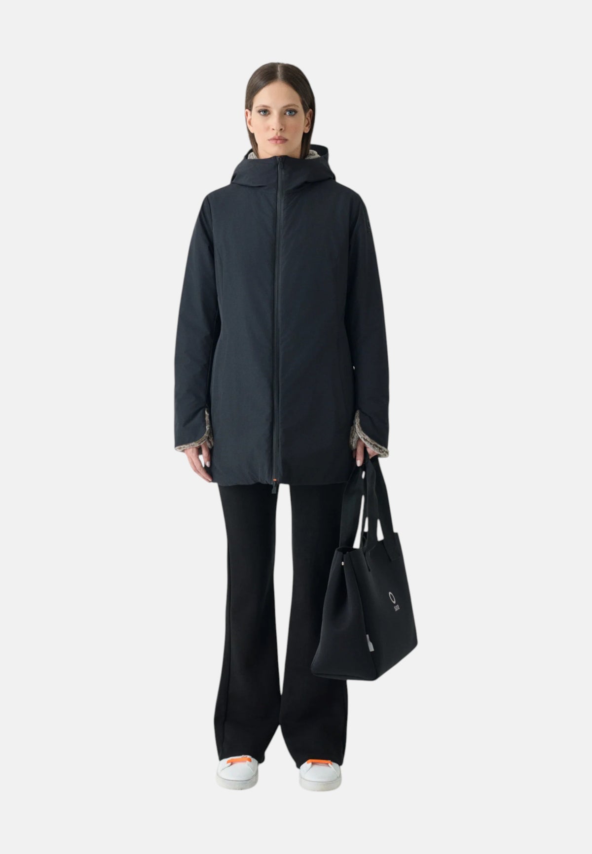 Giubbotto donna SUNS Marmolada Fur Black