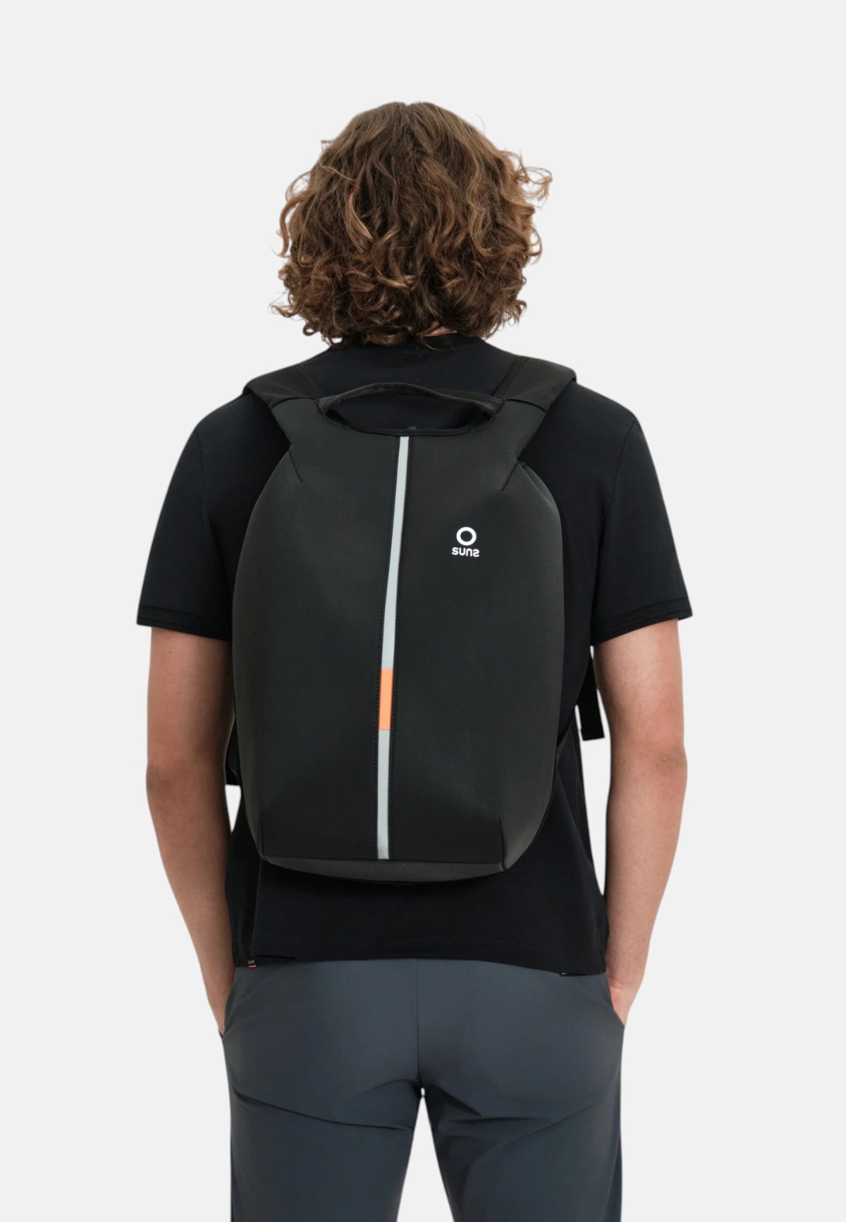 Zaino tag SUNS da Uomo Con zip nascosta Black