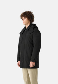 Giubbotto Lungo Anti vento Da Uomo Suns Black