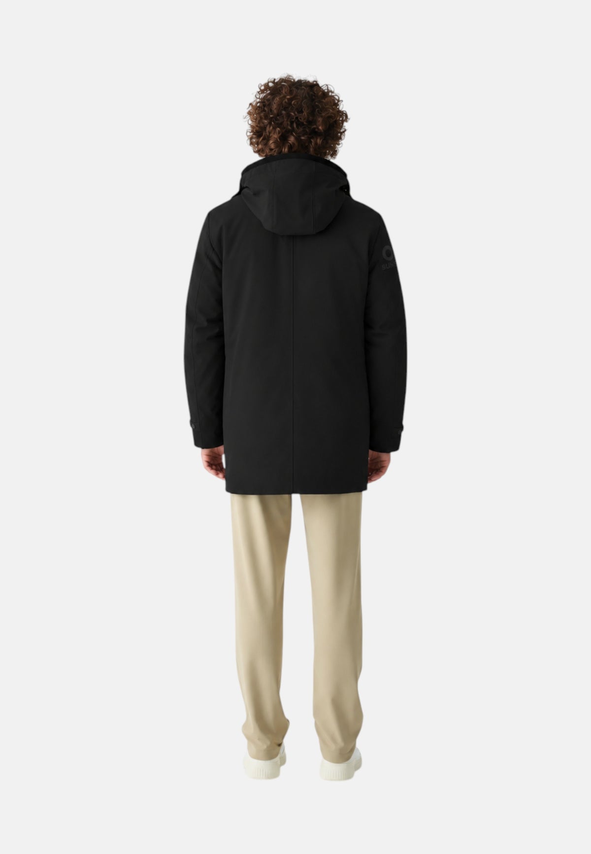 Giubbotto Lungo Anti vento Da Uomo Suns Black