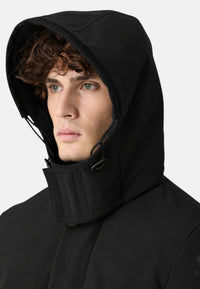 Giubbotto Lungo Anti vento Da Uomo Suns Black
