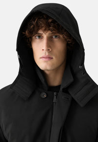Giubbotto Lungo Anti vento Da Uomo Suns Black
